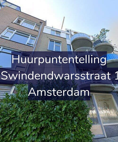 Foto gevel Huurpuntentelling voor Van Swindendwarsstraat 14-A, Amsterdam