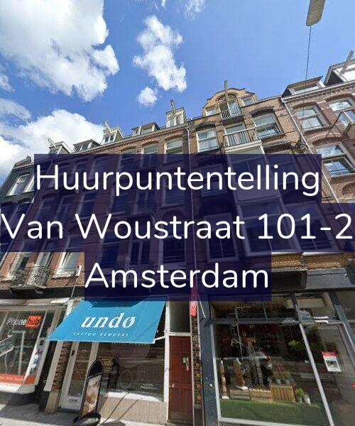 Foto gevel Huurpuntentelling voor Van Woustraat 101-2, Amsterdam