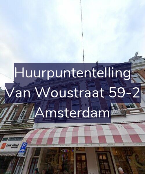Foto gevel Huurpuntentelling voor Van Woustraat 59-2, Amsterdam