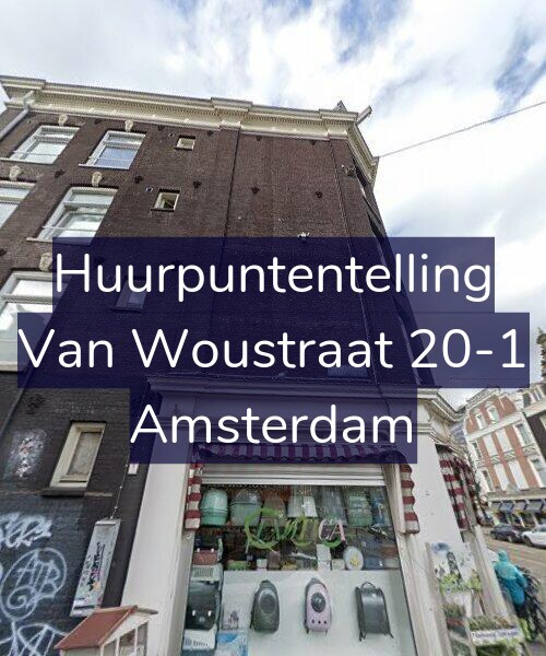Foto gevel Huurpuntentelling voor Van Woustraat 20-1, Amsterdam