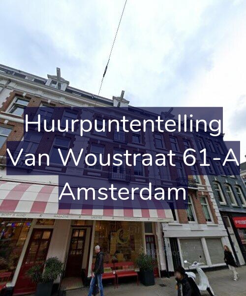 Foto gevel Huurpuntentelling voor Van Woustraat 61-A, Amsterdam