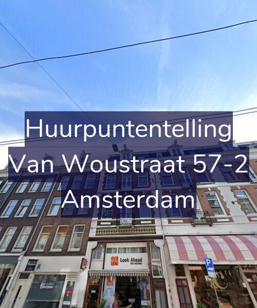Foto gevel Huurpuntentelling voor Van Woustraat 57-2, Amsterdam