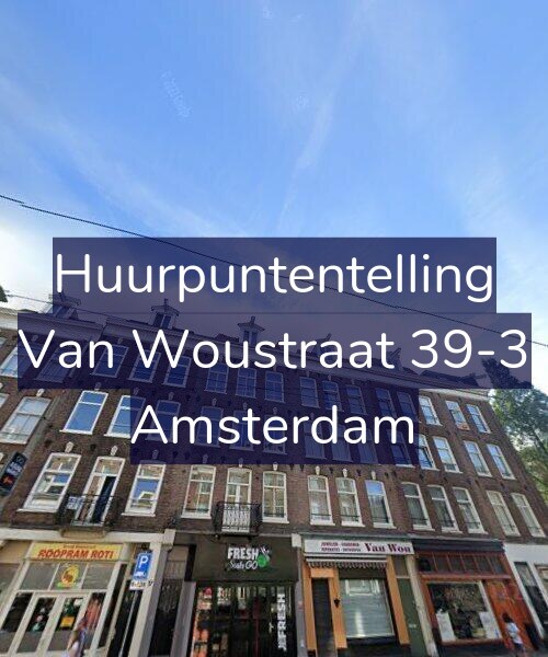 Foto gevel Huurpuntentelling voor Van Woustraat 39-3, Amsterdam