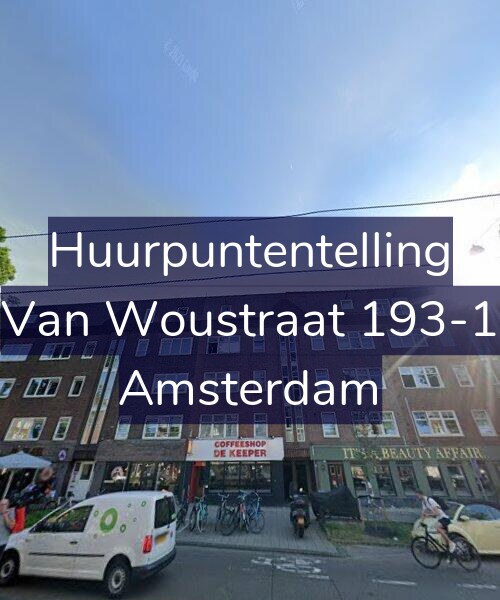Foto gevel Huurpuntentelling voor Van Woustraat 193-1, Amsterdam