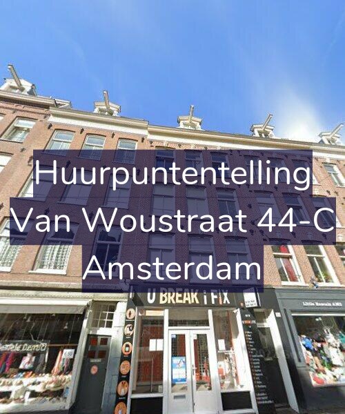Foto gevel Huurpuntentelling voor Van Woustraat 44-C, Amsterdam