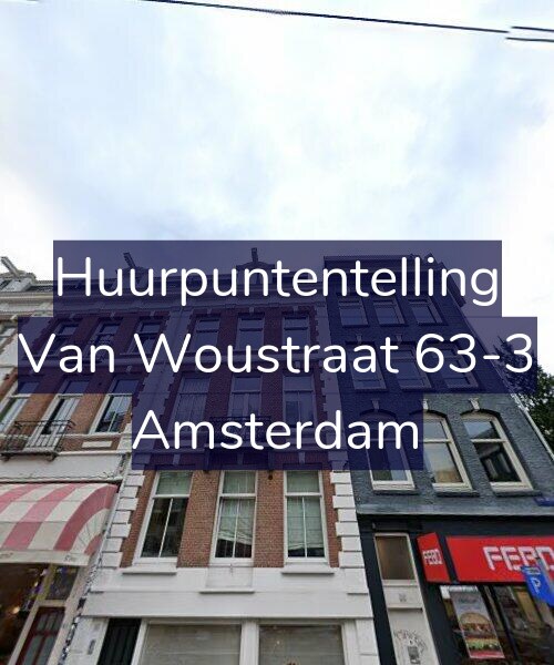 Foto gevel Huurpuntentelling voor Van Woustraat 63-3, Amsterdam