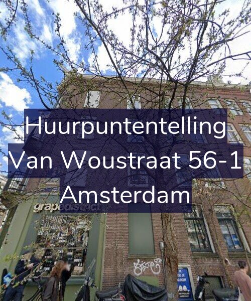 Foto gevel Huurpuntentelling voor Van Woustraat 56-1, Amsterdam