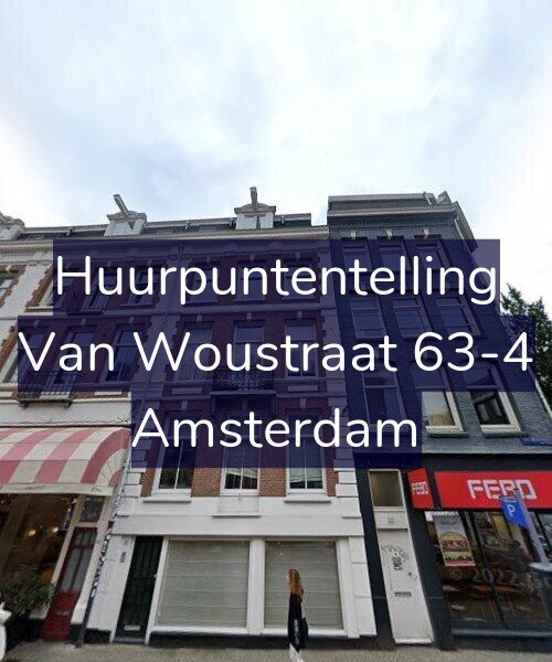 Foto gevel Huurpuntentelling voor Van Woustraat 63-4, Amsterdam
