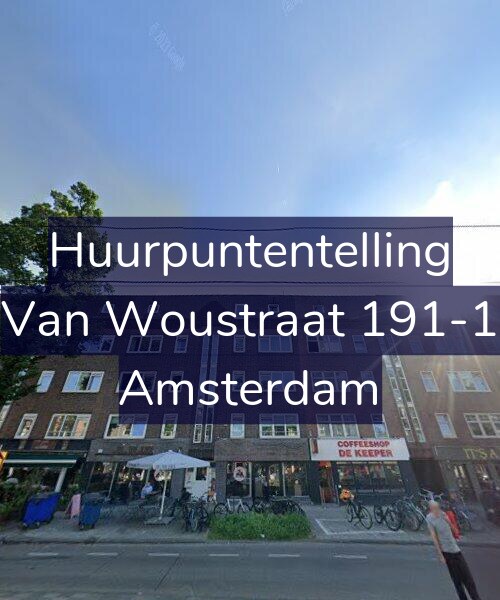 Foto gevel Huurpuntentelling voor Van Woustraat 191-1, Amsterdam