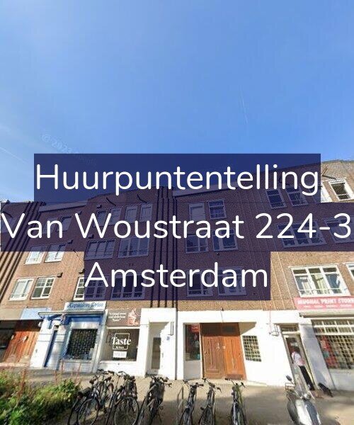 Foto gevel Huurpuntentelling voor Van Woustraat 224-3, Amsterdam