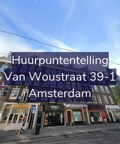 Foto gevel Huurpuntentelling voor Van Woustraat 39-1, Amsterdam