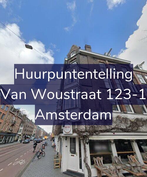 Foto gevel Huurpuntentelling voor Van Woustraat 123-1, Amsterdam