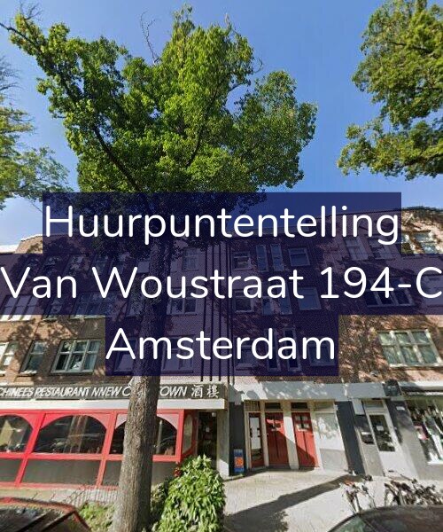 Foto gevel Huurpuntentelling voor Van Woustraat 194-C, Amsterdam