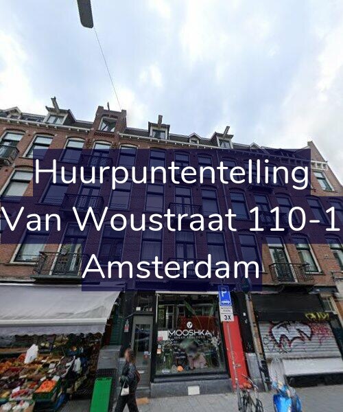Foto gevel Huurpuntentelling voor Van Woustraat 110-1, Amsterdam