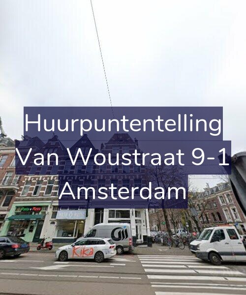 Foto gevel Huurpuntentelling voor Van Woustraat 9-1, Amsterdam