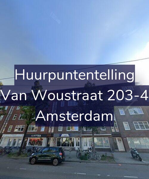 Foto gevel Huurpuntentelling voor Van Woustraat 203-4, Amsterdam