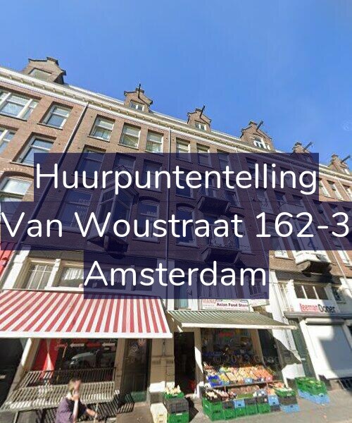 Foto gevel Huurpuntentelling voor Van Woustraat 162-3, Amsterdam