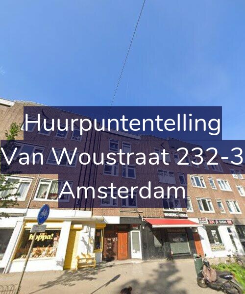 Foto gevel Huurpuntentelling voor Van Woustraat 232-3, Amsterdam