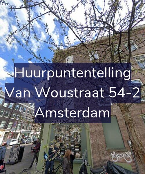 Foto gevel Huurpuntentelling voor Van Woustraat 54-2, Amsterdam