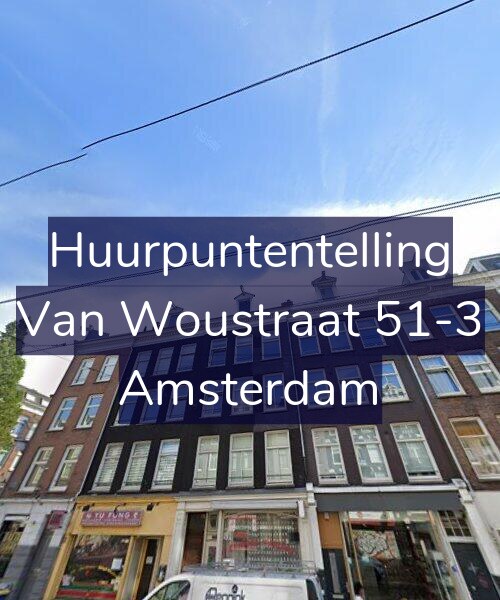 Foto gevel Huurpuntentelling voor Van Woustraat 51-3, Amsterdam