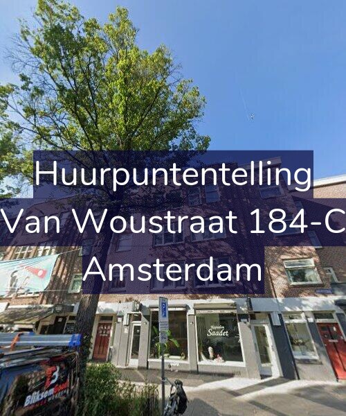 Foto gevel Huurpuntentelling voor Van Woustraat 184-C, Amsterdam
