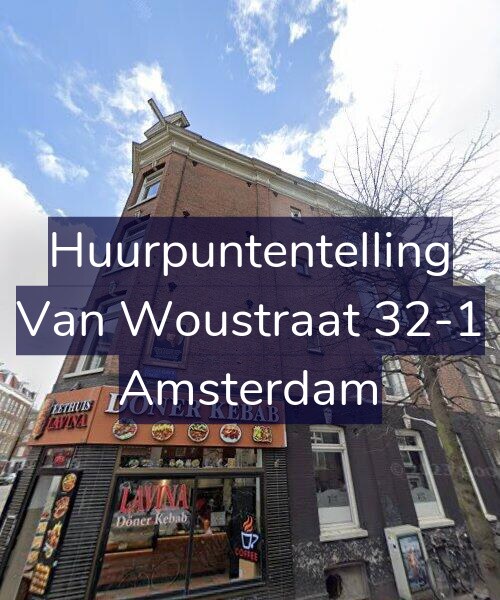 Foto gevel Huurpuntentelling voor Van Woustraat 32-1, Amsterdam