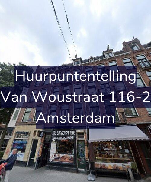 Foto gevel Huurpuntentelling voor Van Woustraat 116-2, Amsterdam