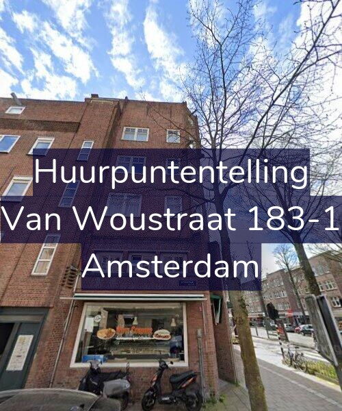 Foto gevel Huurpuntentelling voor Van Woustraat 183-1, Amsterdam