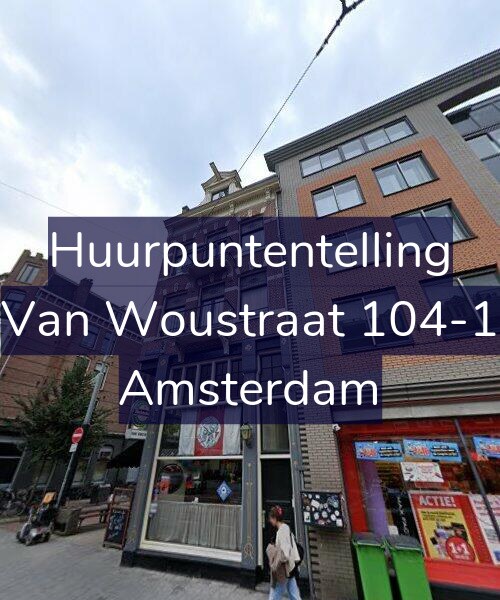 Foto gevel Huurpuntentelling voor Van Woustraat 104-1, Amsterdam
