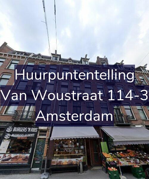 Foto gevel Huurpuntentelling voor Van Woustraat 114-3, Amsterdam