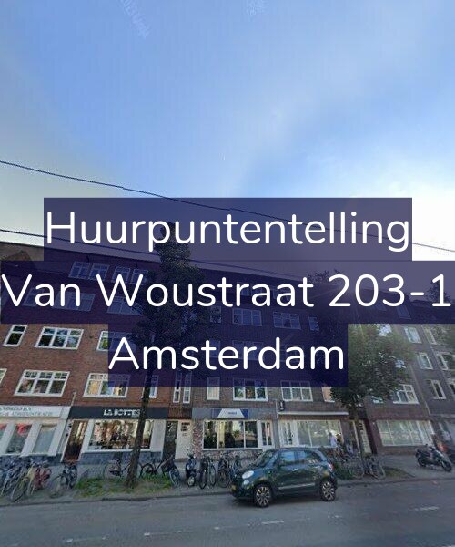 Foto gevel Huurpuntentelling voor Van Woustraat 203-1, Amsterdam