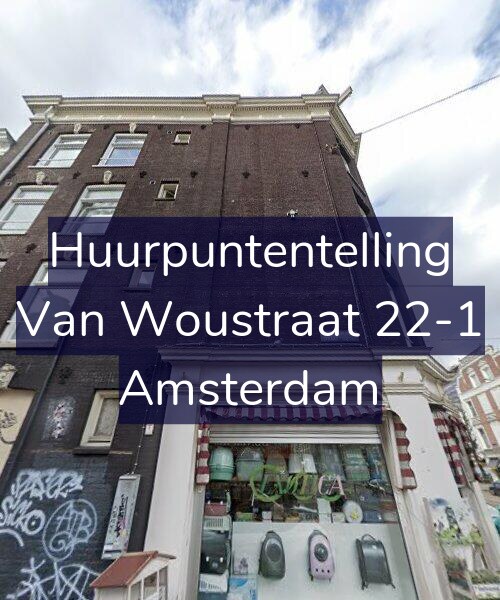 Foto gevel Huurpuntentelling voor Van Woustraat 22-1, Amsterdam
