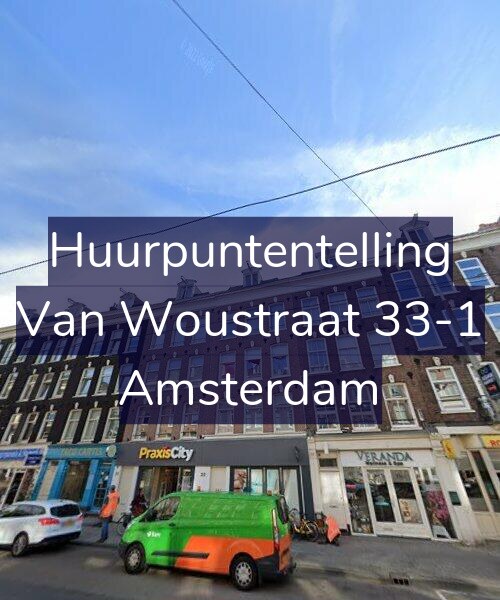 Foto gevel Huurpuntentelling voor Van Woustraat 33-1, Amsterdam