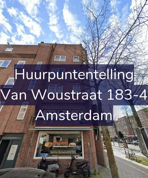 Foto gevel Huurpuntentelling voor Van Woustraat 183-4, Amsterdam