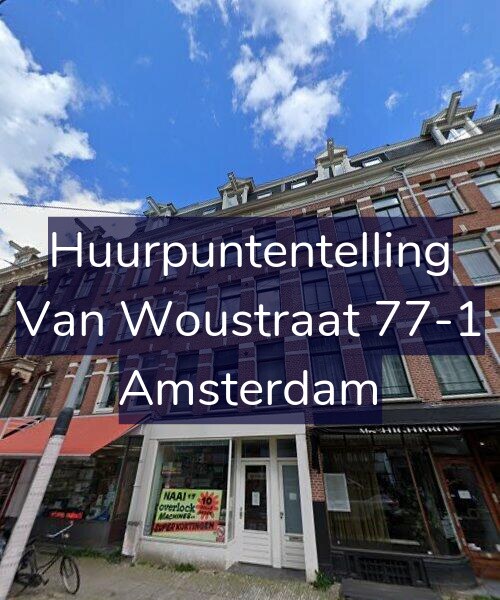 Foto gevel Huurpuntentelling voor Van Woustraat 77-1, Amsterdam