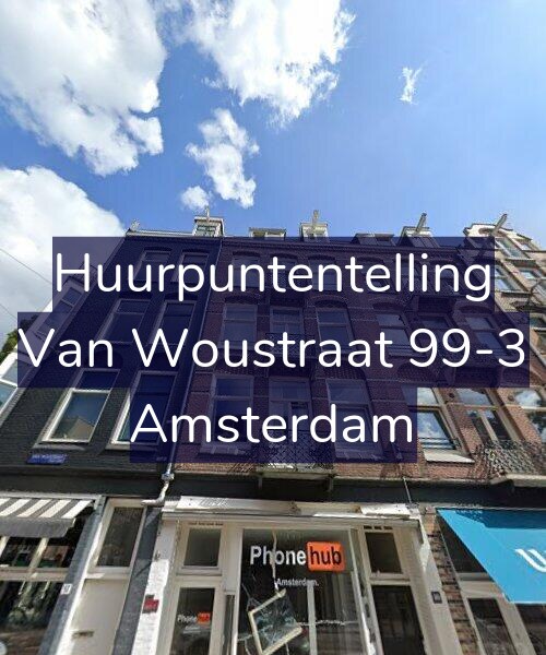 Foto gevel Huurpuntentelling voor Van Woustraat 99-3, Amsterdam