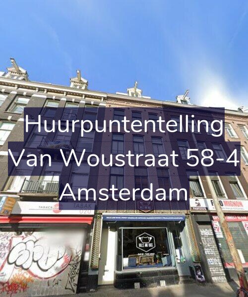 Foto gevel Huurpuntentelling voor Van Woustraat 58-4, Amsterdam