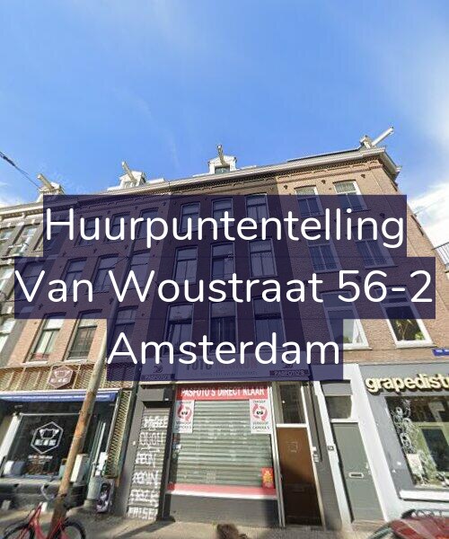 Foto gevel Huurpuntentelling voor Van Woustraat 56-2, Amsterdam