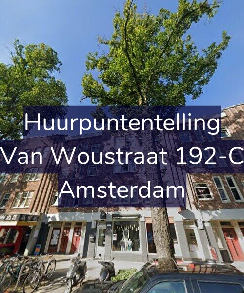 Foto gevel Huurpuntentelling voor Van Woustraat 192-C, Amsterdam
