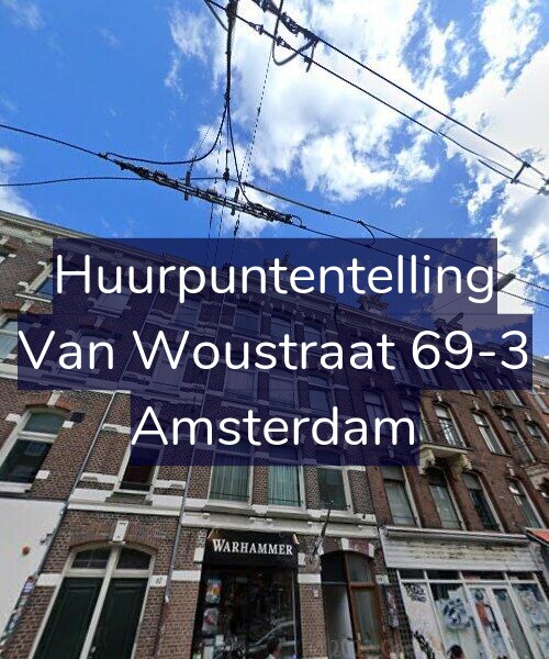 Foto gevel Huurpuntentelling voor Van Woustraat 69-3, Amsterdam