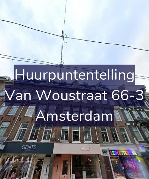 Foto gevel Huurpuntentelling voor Van Woustraat 66-3, Amsterdam