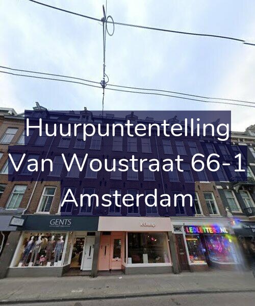 Foto gevel Huurpuntentelling voor Van Woustraat 66-1, Amsterdam