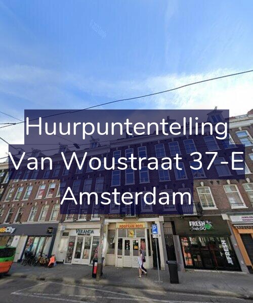 Foto gevel Huurpuntentelling voor Van Woustraat 37-E, Amsterdam