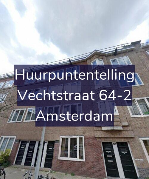 Foto gevel Huurpuntentelling voor Vechtstraat 64-2, Amsterdam
