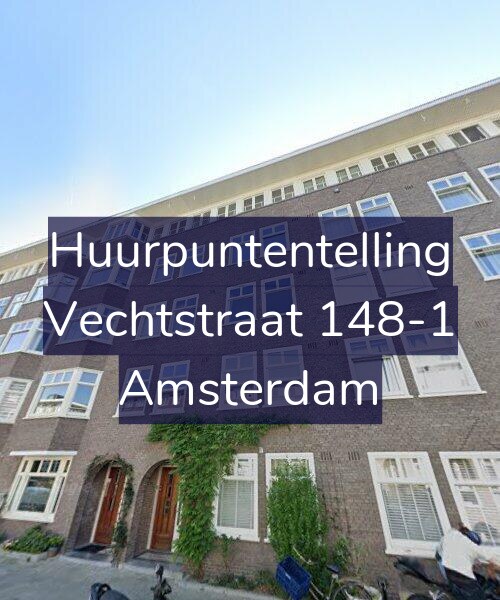 Foto gevel Huurpuntentelling voor Vechtstraat 148-1, Amsterdam