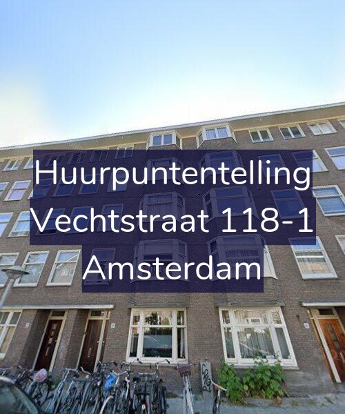 Foto gevel Huurpuntentelling voor Vechtstraat 118-1, Amsterdam