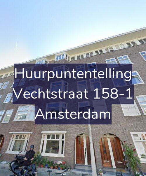 Foto gevel Huurpuntentelling voor Vechtstraat 158-1, Amsterdam