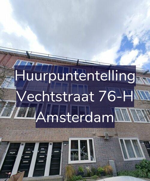 Foto gevel Huurpuntentelling voor Vechtstraat 76-H, Amsterdam