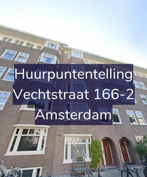 Foto gevel Huurpuntentelling voor Vechtstraat 166-2, Amsterdam