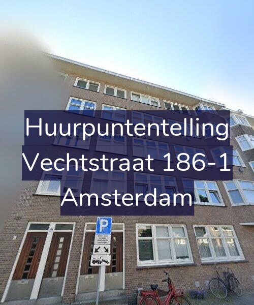 Foto gevel Huurpuntentelling voor Vechtstraat 186-1, Amsterdam